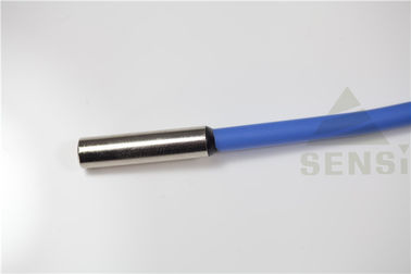 Metal Shell Coated Tube Temperature Sensor con el alambre de la chaqueta del silicón