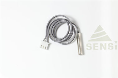 sensor de temperatura de acero inoxidable del tubo de 10K 3950 el 1% NTC con el alambre del PVC