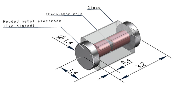 5k garantía de la temperatura del termistor de la precisión NTC para las unidades de IGBT