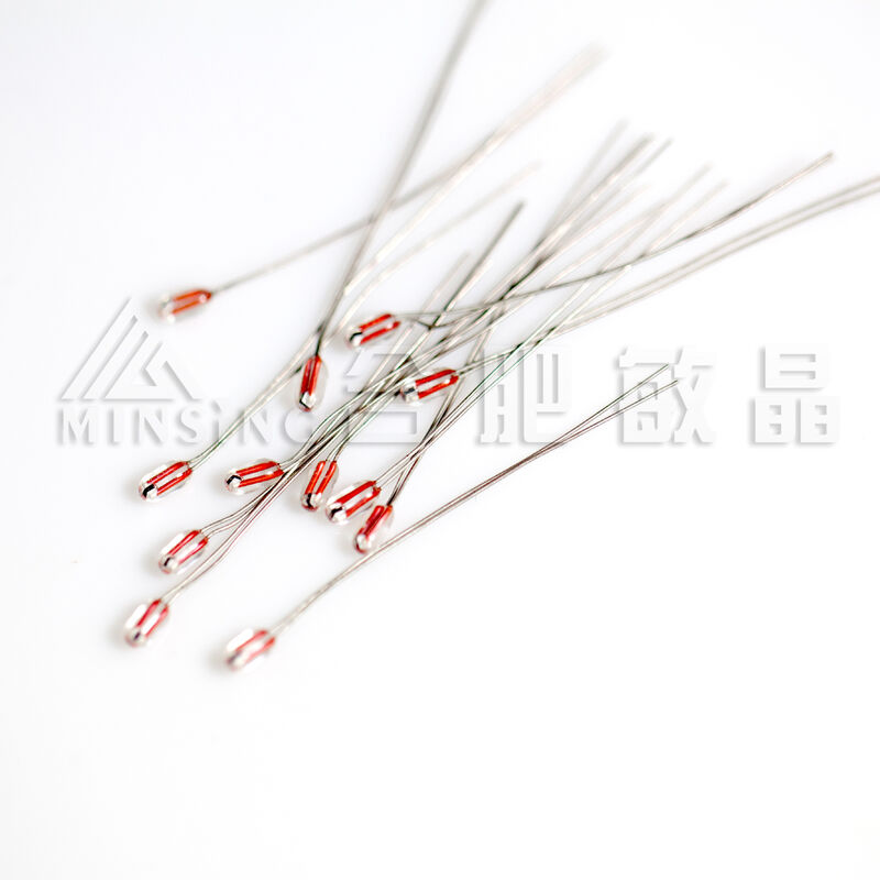 Termistor NTC radial encapsulado en vidrio MF58 100KΩ B3950 Alta sensibilidad para la detección de temperatura