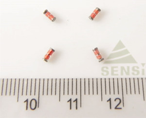 El vidrio miniatura del diseño encapsuló el termistor de NTC para la instalación automática 0 de SMT